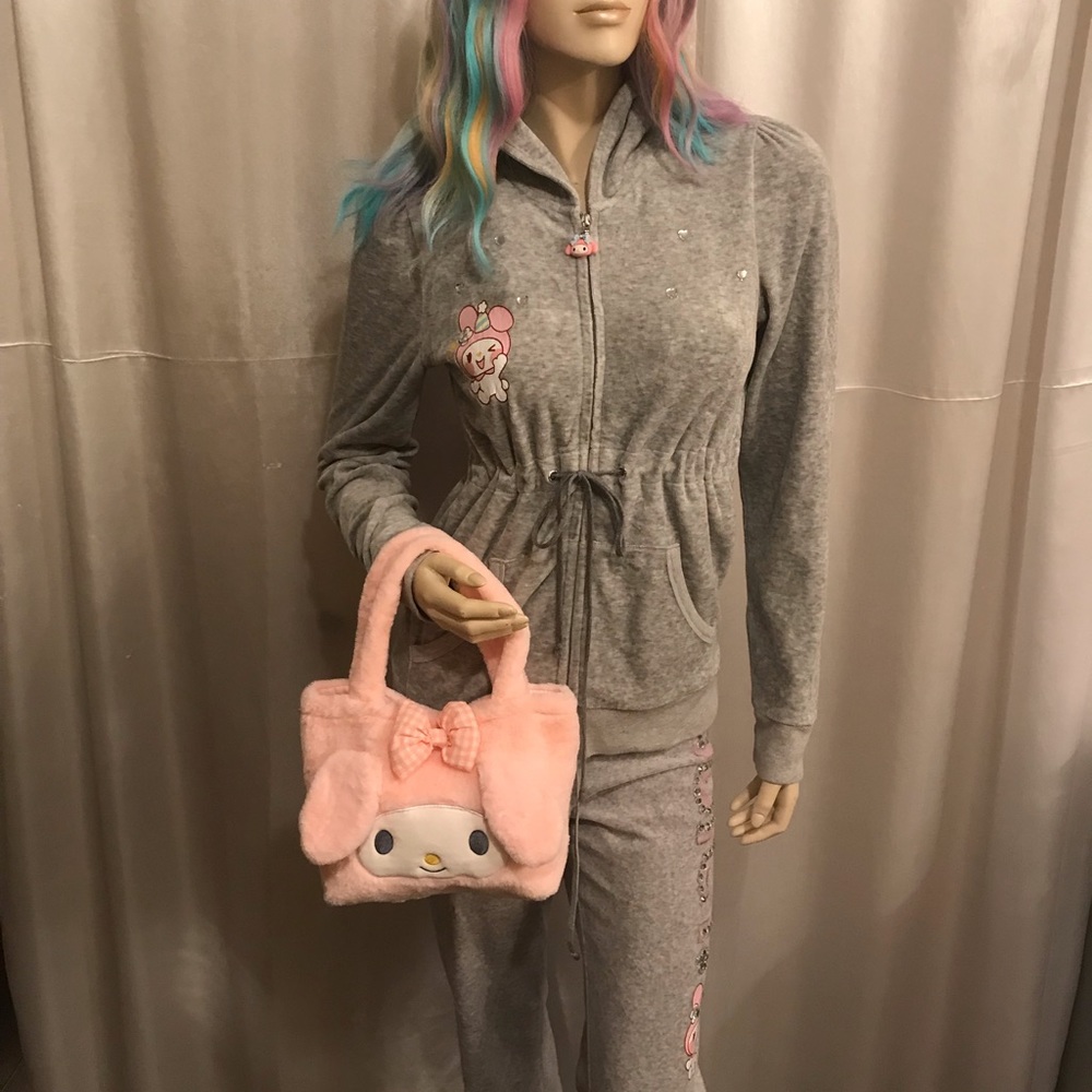 Adorable vintage y2k puff sleeve tracksuit with my melody and crystals💖 - Picture 15 of 16